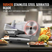 Load image into Gallery viewer, Amocart Meat Slicer Electric Deli Food Slicer SUS 420 Stainless Steel Blade and Blade Guard Adjustable Thickness for Home Use

