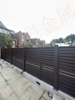 Modern Rustproof Aluminum Fence Slat Fence Panel Powder Coated Privacy Fence For Outdoor Yard Easy Installation Durable Design