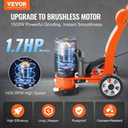 Load image into Gallery viewer, Amocart Electric Concrete Floor Grinder 7inch Walk-Behind 1.7HP Concrete Floor Polisher 1300W 1720RPM for Granite Marble Stones
