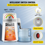 Load image into Gallery viewer, SucceBuy 4L Water Distiller Purifier Filter Dispenser Heating Drinking Bottle Softener  Stainless Steel Home Appliance for Offic - AMOCART
