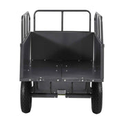 Load image into Gallery viewer, Amocart Garden Utility Trailer 17Cu.Ft&amp;600lbs Capacity ATV UTV Hauling Trailer Tow Behind Steel Dump Cart forLawn Mower Tractor
