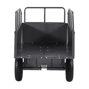 Load image into Gallery viewer, SucceBuy Garden Utility Trailer 17Cu.Ft&amp;600lbs Capacity ATV UTV Trailer Tow Behind Steel Dump Cart with 16" Tires for Lawn Mower
