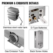 Load image into Gallery viewer, Wall-mounted Water Heater 8L/12L/16L/18L LPG Water Heater Household Automatic Fast Gas Water Heater
