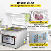 Load image into Gallery viewer, Amocart DZ-260C Chamber Vacuum Sealer Kitchen Food Packing Sealing Machine 110V Packaging for Food Saver Home Commercial Using
