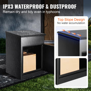 Bild in Galerie-Viewer laden, SucceBuy Package Delivery Boxes Galvanized Steel Wall Mount Waterproof Mailbox with Coded Lock Anti Theft Baffle for Curbside
