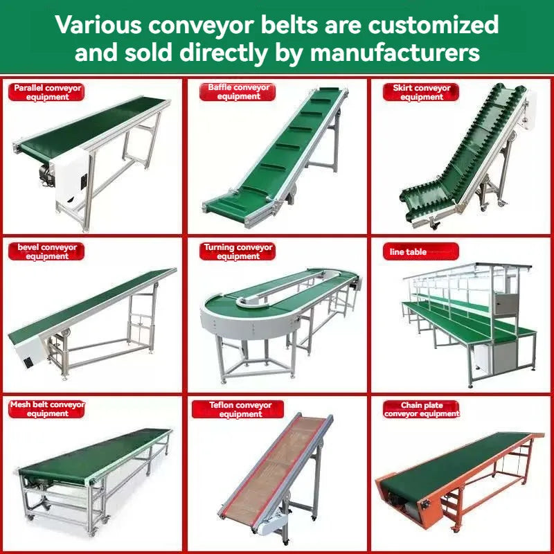 1000mm by 300mm PVC conveyor belt machine Small logistics express food conveyor line Conveyor