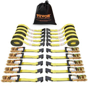 Load image into Gallery viewer, Amocart 10000Lbs Ratchet Tie Down Straps Ratchet with Heavy Duty Track Spring Fittings for Moving Securing Cargo Motorcycle
