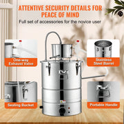 Load image into Gallery viewer, Amocart 30/50L Stainless Steel Alcohol Distiller Alcohol Still Essential Oil Brewing DIY Whisky Wine Brandy Distillery Home Use

