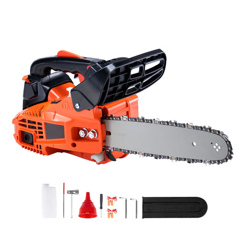 SucceBuy Gas Chainsaw Gasoline Powered Chain Saw Handheld Cordless Petrol Chainsaws for Tree Wood Branch Cutting Tree Trimming