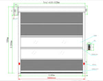 Food Factory Automatic Rapid Roller Shutter Door Industrial Pvc Fast Gate High Speed PVC Fast Rolling Door Zipper Type door