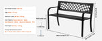 Amocart Outdoor Bench Wooden Metal Garden Bench for Outdoors 480 lbs Load Capacity Bench Outdoor Garden Park Bench