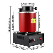 Load image into Gallery viewer, Amocart Electric Melting Furnace Electric Metal Smelter Foundry Metal Smelting Machine Ceramic Crucible Gold Smelting Kit
