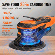 Bild in Galerie-Viewer laden, for SucceBuy 350W Brushless Orbital Sander, 10000 RPM 6 Variable Speed Random Sander for Woodworking

