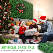 Charger l'image dans la visionneuse de galerie, Amocart Artificial Boxwood Panel UV 24pcs 20x20/24x16 in Boxwood Hedge Wall Panels Artificial Grass Backdrop Wall Green Grass
