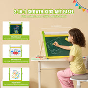 Bild in Galerie-Viewer laden, Amocart Children Magnetic Drawing Board 3-in-1 Double-Sided Wooden Kids Art Easel with Painting Accessories for Boys Girls Toys
