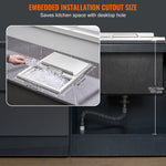 Amocart Drop in Ice Chest Stainless Steel Ice Cooler Commercial Ice Bin with Sliding Cover Outdoor Kitchen Ice Bar