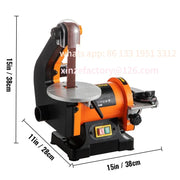 Load image into Gallery viewer, CustomizableFixed-Angle Sharpener Abrasive Cutting Edge Machine Knife Polish SucceBuy 250W Electric Disc Belt Sander Mini Table
