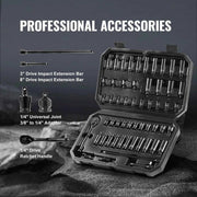 Load image into Gallery viewer, Amocart Drive Impact Socket Set Deep&amp;Shallow Socket Set CR-V Alloy Steel for Auto Repair Easy-to-Read Size Marking Storage Case
