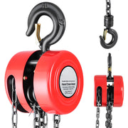 Load image into Gallery viewer, SucceBuy 1T/2T Hand Chain Hoist Manual Chain Block with 8/10/20ft Lifting Height Pulley Hoist for Garage Warehouse Machinery
