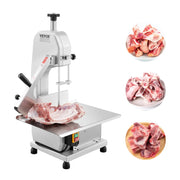 Load image into Gallery viewer, SucceBuy 650W 1100W 1800W Commercial Electric Meat Bandsaw Stainless Steel Countertop Bone Sawing Machine for Rib Pork Beef
