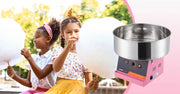 Charger l'image dans la visionneuse de galerie, Amocart Electric Cotton Candy Machine Candy Floss Maker Commercial Cotton Candy Machine w/ Stainless Steel Bowl and Sugar Scoop
