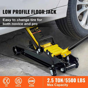 Load image into Gallery viewer, Amocart 2.5T Floor Hydraulic Jack Pneumatic Low Profile Floor Jack Heavy-Duty Steel Racing Floor Jack with Piston Lift Pump
