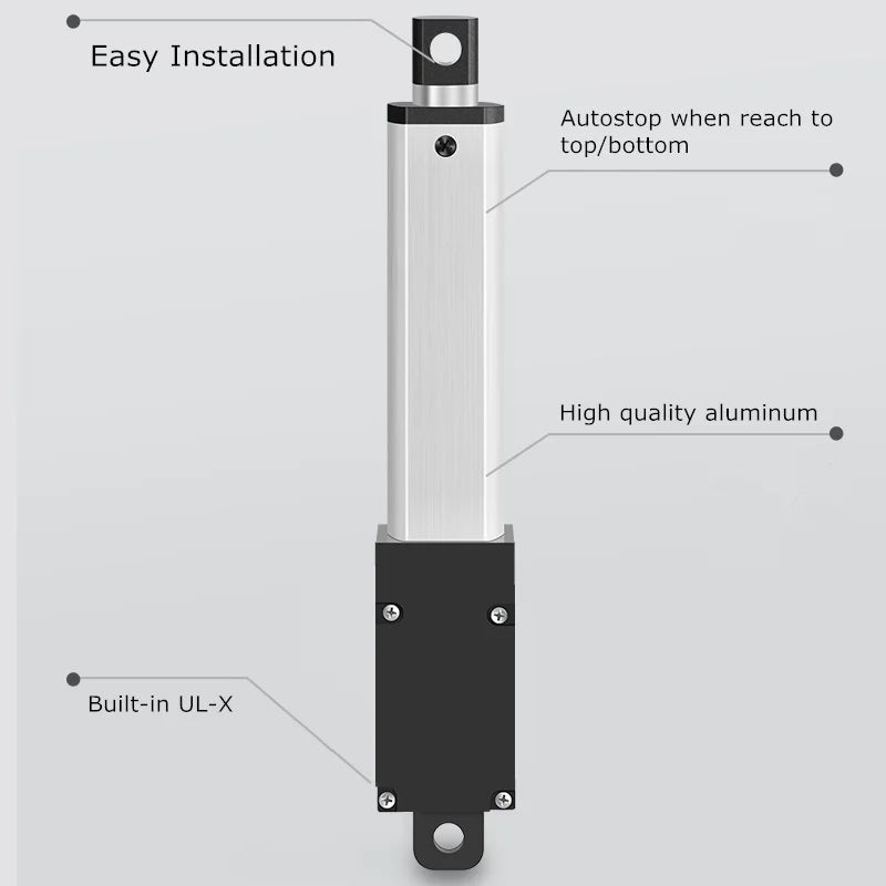 DC 12V Small Linear Actuator Stroke 30mm Max Force 33Lbs Electric Motor For Cabinets Window Opener Robitcs With Free Bracket