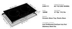 Amocart 2 Burners Electric Induction Cooktop Stove Hob Built-in Burner Cooker Sensor Touch Control Magnetic Cooker Hot Plate