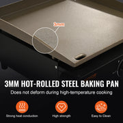 Load image into Gallery viewer, Amocart 18/24inch Propane Gas Tabletop Griddle with Hot-rolled Plate Carbon Steel  Portable Table Top Griddle Grill for Camping
