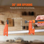 Amocart Bar Clamps for Woodworking F Clamp 2-Pack 36" Clamp/Spreader 600 lbs Load 2-Pack 50" Parallel Clamp Set 1100 lbs Load