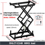 Electric Lifting Platform Tea Table 60/120/150kg Load Elevation Height Adjustable  Remote Control Motor Drive Iron Frame
