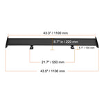 Amocart GT Wing Car Spoiler 53.1 inch Universal Spoiler with Double Deck Car Rear Spoiler Wing, Racing Spoiler BGW/JDM Drift