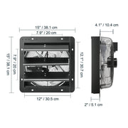 Load image into Gallery viewer, SucceBuy Shutter Exhaust Fan AC/ EC-motor 10-Speed Adjustable Wall Mount Attic Ventilation and Cooling for Greenhouses Garages
