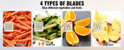 Load image into Gallery viewer, Commercial French Fry Cutter Amocart with 4 Replacement Blades for Potato &amp; Lemon, Extended Handle
