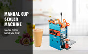Load image into Gallery viewer, SucceBuy Manual Cup Sealer Machine 300-500 Cup/h with Heating Technology Boba Tea Cup Sealing Machine for 90/95mm Cup Diameter
