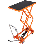 Load image into Gallery viewer, SucceBuy 330/770/1760Lbs Lifting Platform Hydraulic Car Lift Table Cart Heavy Duty Double Shear Wheelbarrow for Repair Motorcycl - AMOCART
