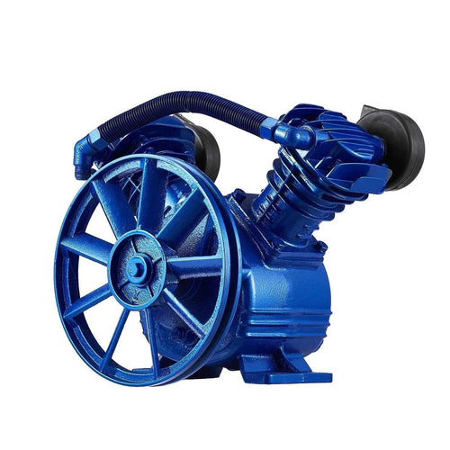 Amocart Air Compressor Head 5.5HP/3HP 90PSI Twin Cylinder Oil Lubricated Air Compressor Piston Dual Stage Air Compressor Pump