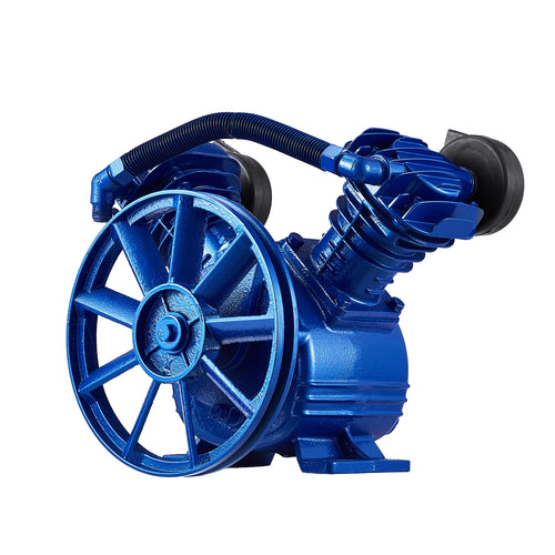 Amocart Air Compressor Head 5.5HP/3HP 90PSI Twin Cylinder Oil Lubricated Air Compressor Piston Dual Stage Air Compressor Pump