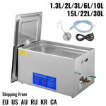 SucceBuy 1.3L 2L 3L 6L 10L 15L 22L 30L Ultrasonic Cleaner Lave-Dishes Portable Heated Washing Machine Ultrasound Home Appliances