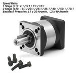 YunDuan Planetary Reducer Nema23 Stepper Motor Reducer Step-down Gearbox Ratio 4:1-100:1 14mm Shaft Less Than 20 arcmin