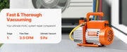 Load image into Gallery viewer, Amocart Vacuum Pump &amp; Oil Bottle 3.5CFM/4CFM/5CFM 1-Stage or 6CFM 9CFM 2-Stage, R134a R22 R410a Systems Conditioner Maintenance
