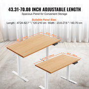 Charger l'image dans la visionneuse de galerie, SucceBuy Standing Desk Frame  Electric Stand Up Computer Desk Legs Ergonomic DIY Workstation Base for Home Office Black white
