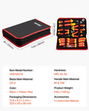 Load image into Gallery viewer, SucceBuy Insulated Screwdriver Set Professional Electrical Screwdriver Set 1000V Insulated Electrician Tool Set Magnetic Phillip
