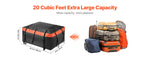 SucceBuy Car Rooftop Cargo Carrier Bag 20/23 Cubic Feet Roof Cargo Carrier 840D PVC Waterproof Car Roof Luggage Bag for  Vehicle