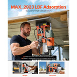 SucceBuy Magnetic Drill 1450W Motor 2in Coring Diameter 2922 lbf Magnetic Force with 6 Coring Bits for Metal Surface Industrial