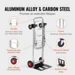 SucceBuy 400lbs Folding Hand Truck Lightweight Dolly with Wheels Foldable Luggage Utility Cart for Transport Moving in Warehouse