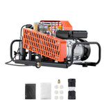 Amocart PCP Air Compressor 4500PSI/30Mpa Diving Scuba 60 L/min Four-Cylinder Auto Stop PCP Rifle Pump with Fan Cooling System