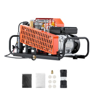 Charger l'image dans la visionneuse de galerie, Amocart PCP Air Compressor 4500PSI/30Mpa Diving Scuba 60 L/min Four-Cylinder Auto Stop PCP Rifle Pump with Fan Cooling System
