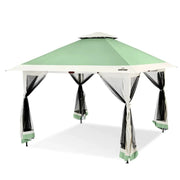 Load image into Gallery viewer, 13x13FT Pop Up Gazebo Outdoor Pop Up Tent Gazebo with Mesh Cover Height Adjustable Canopy Tent Outdoor Gazebo for Backyard
