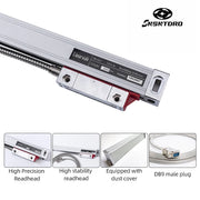 Load image into Gallery viewer, High Precision Slim Linear Glass Scale 1um 5V TTL 50 100 150 200 250 300 350 400 Optical Encoder Grating Ruler For Grinder Lathe
